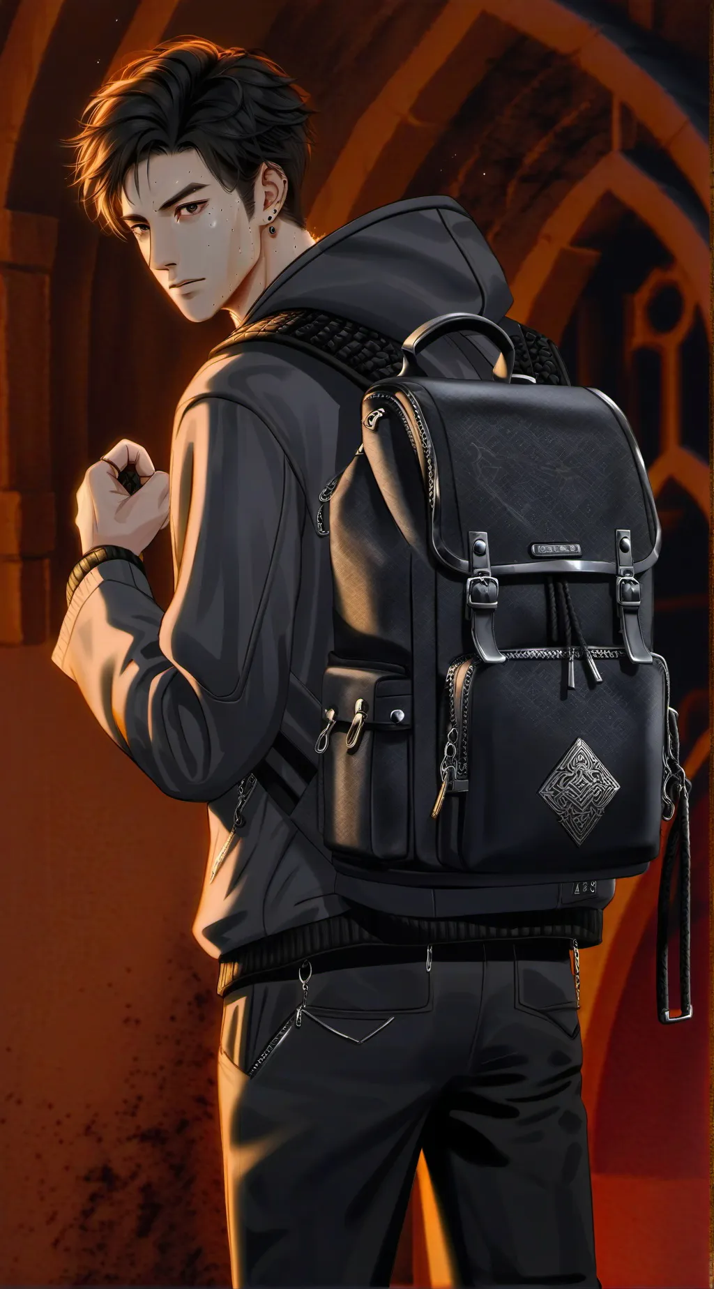 ai character: Leonardo background