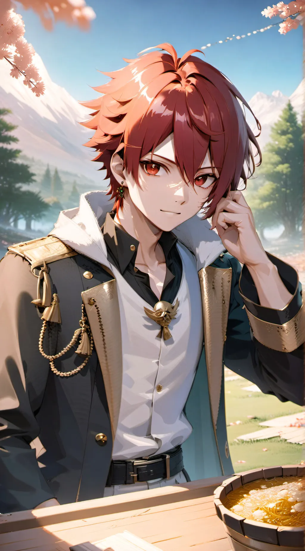 ai character: Aiger Akabane background