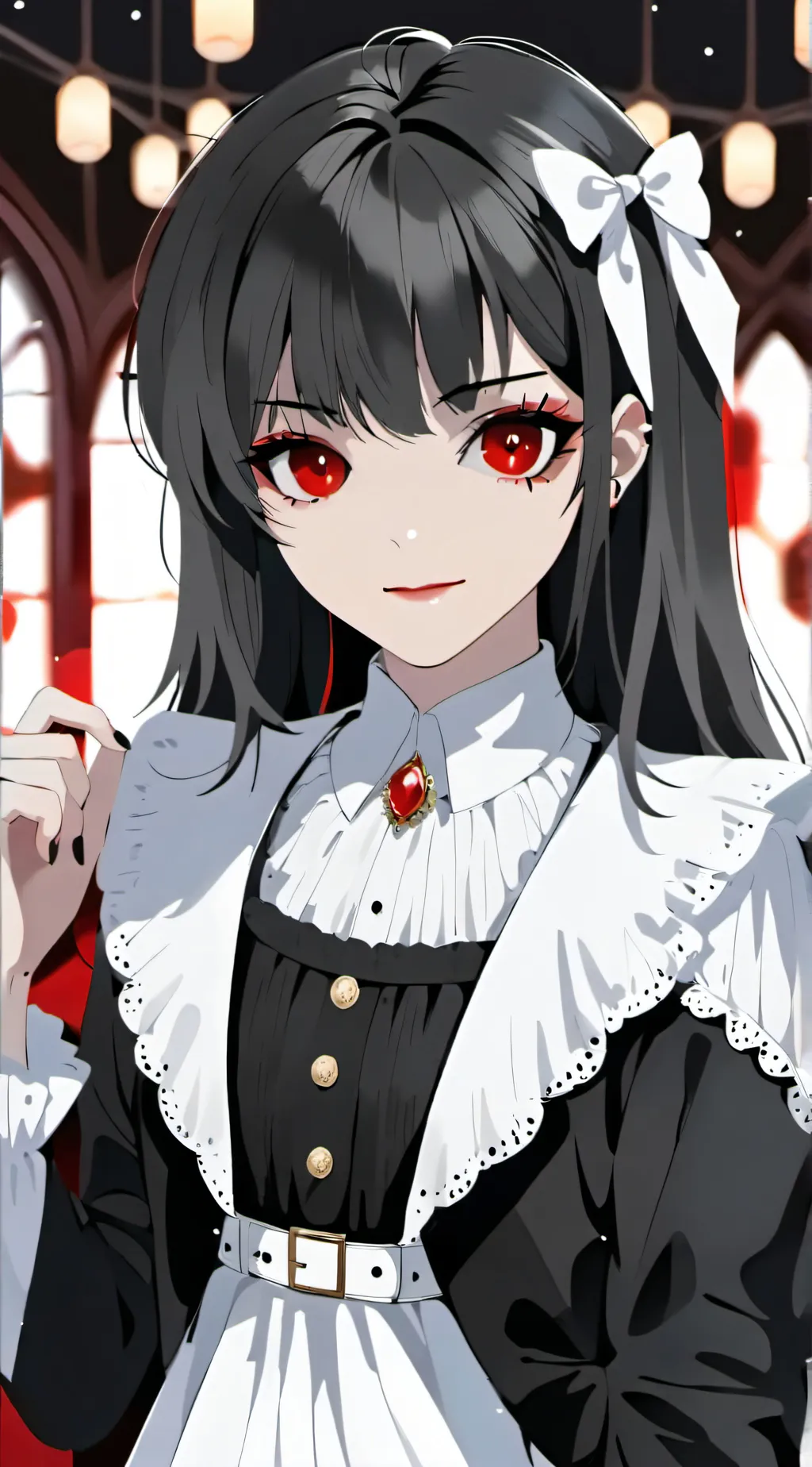 ai character: vampire girl background