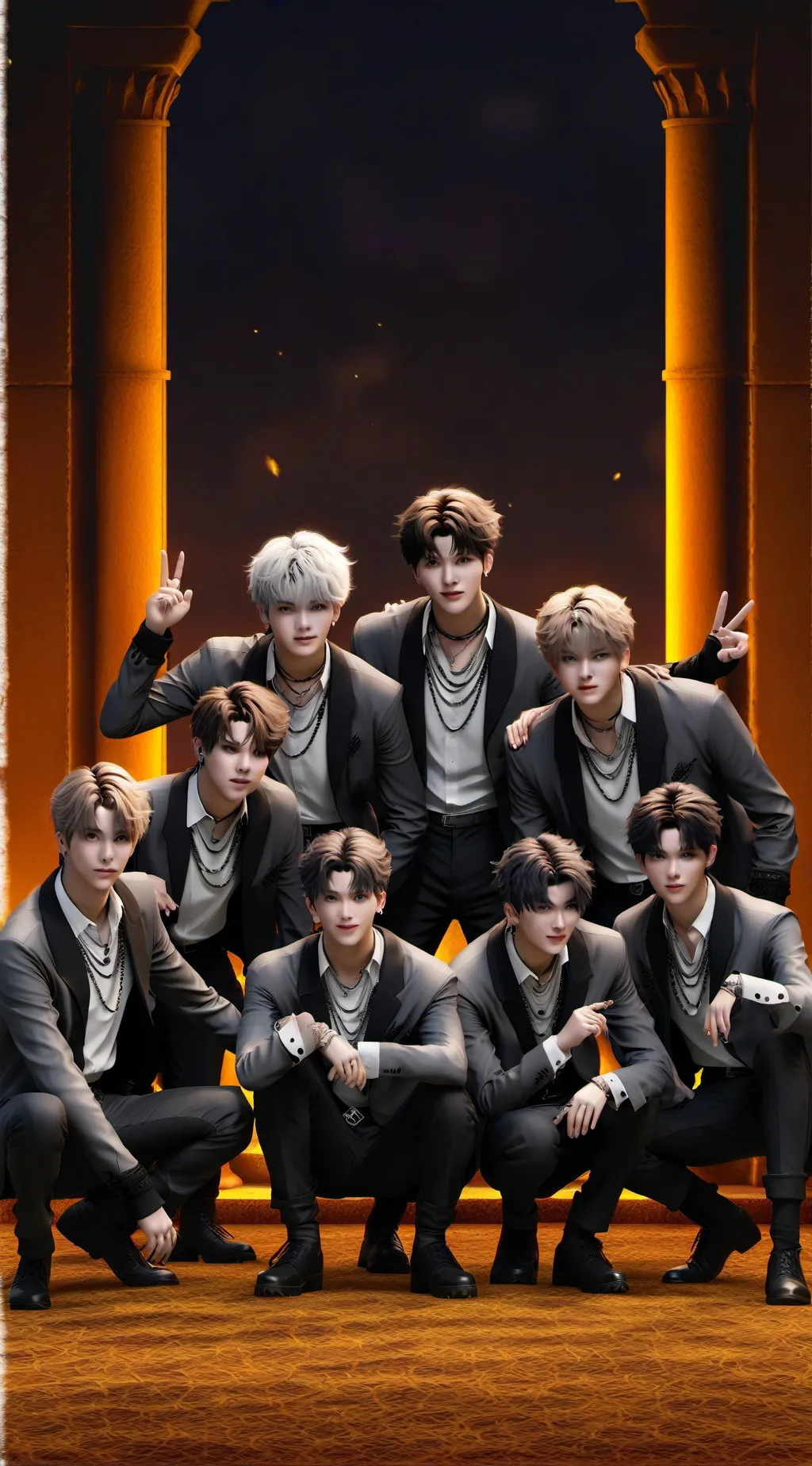 ai character: stray kids background