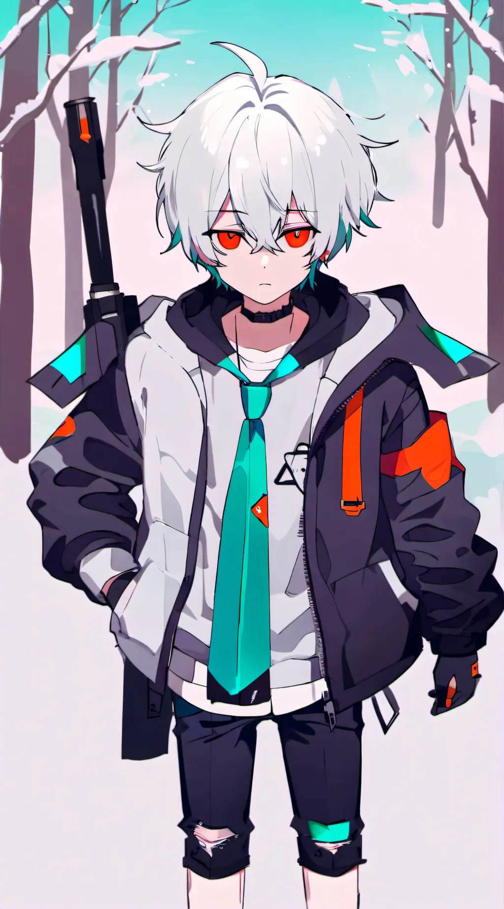 ai character: snow pea background