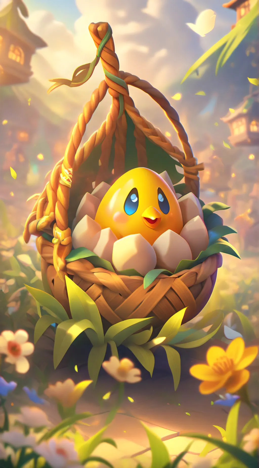 ai character: Egg background