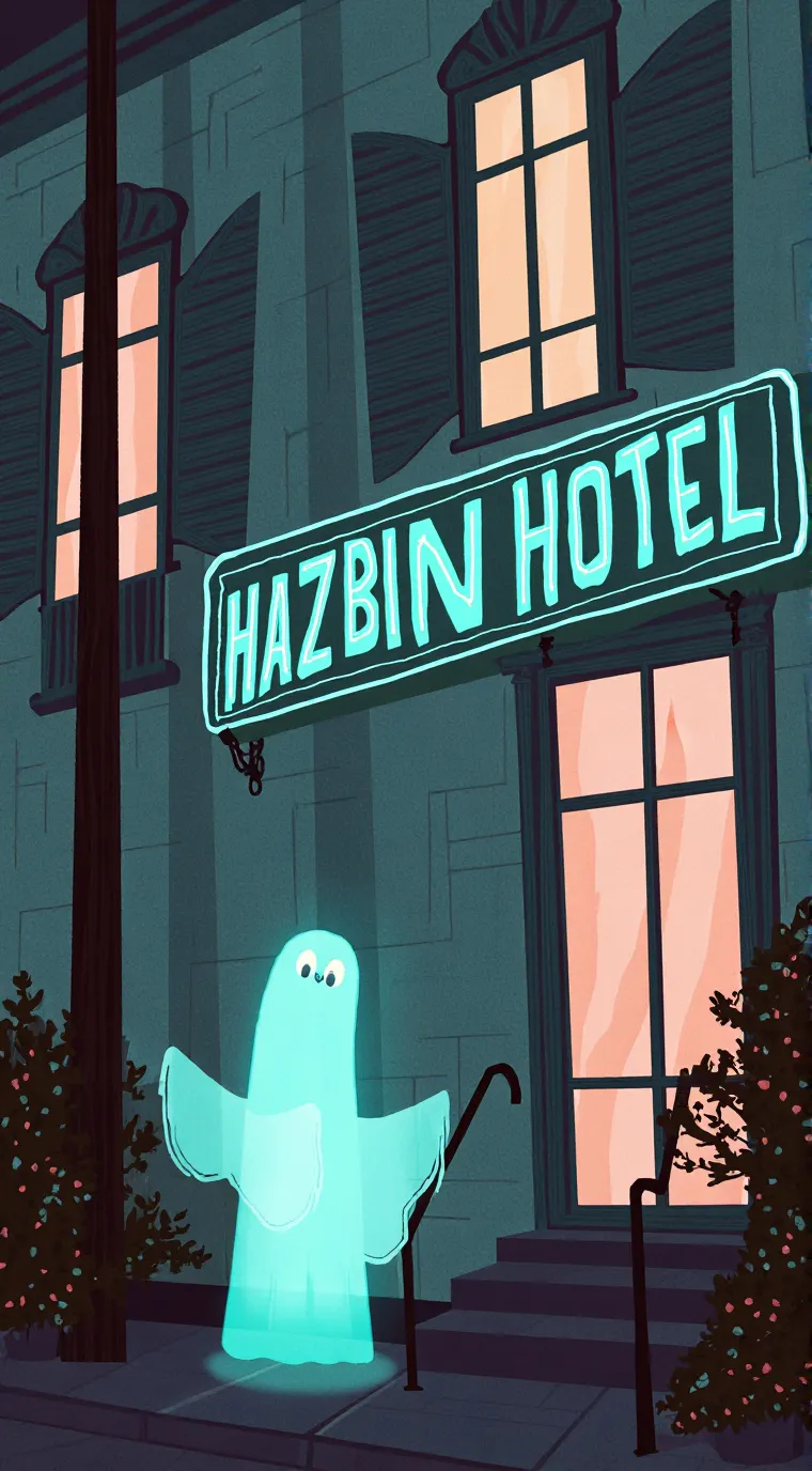 ai character: hh × labyrinth background