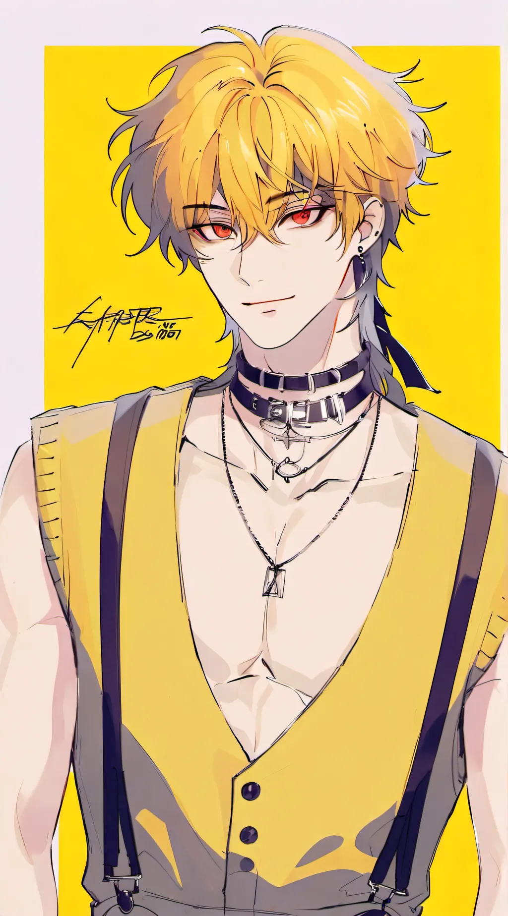 ai character: lemon background