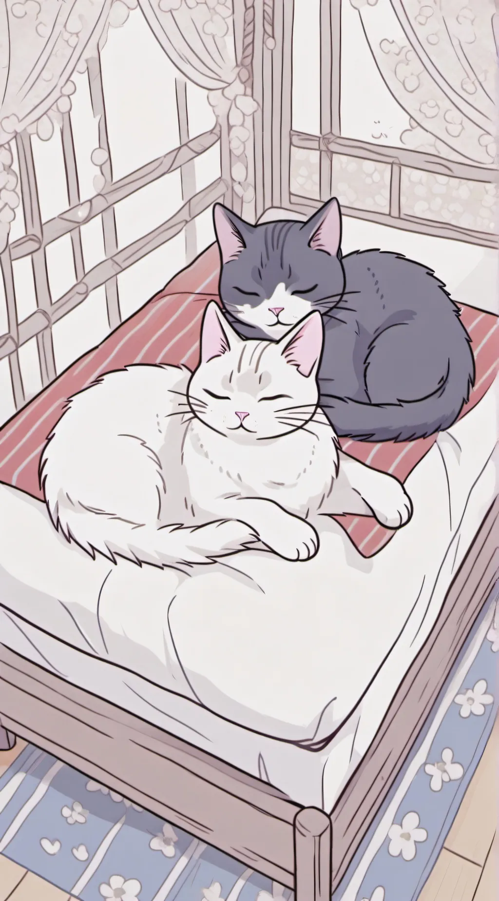 ai character: cats background