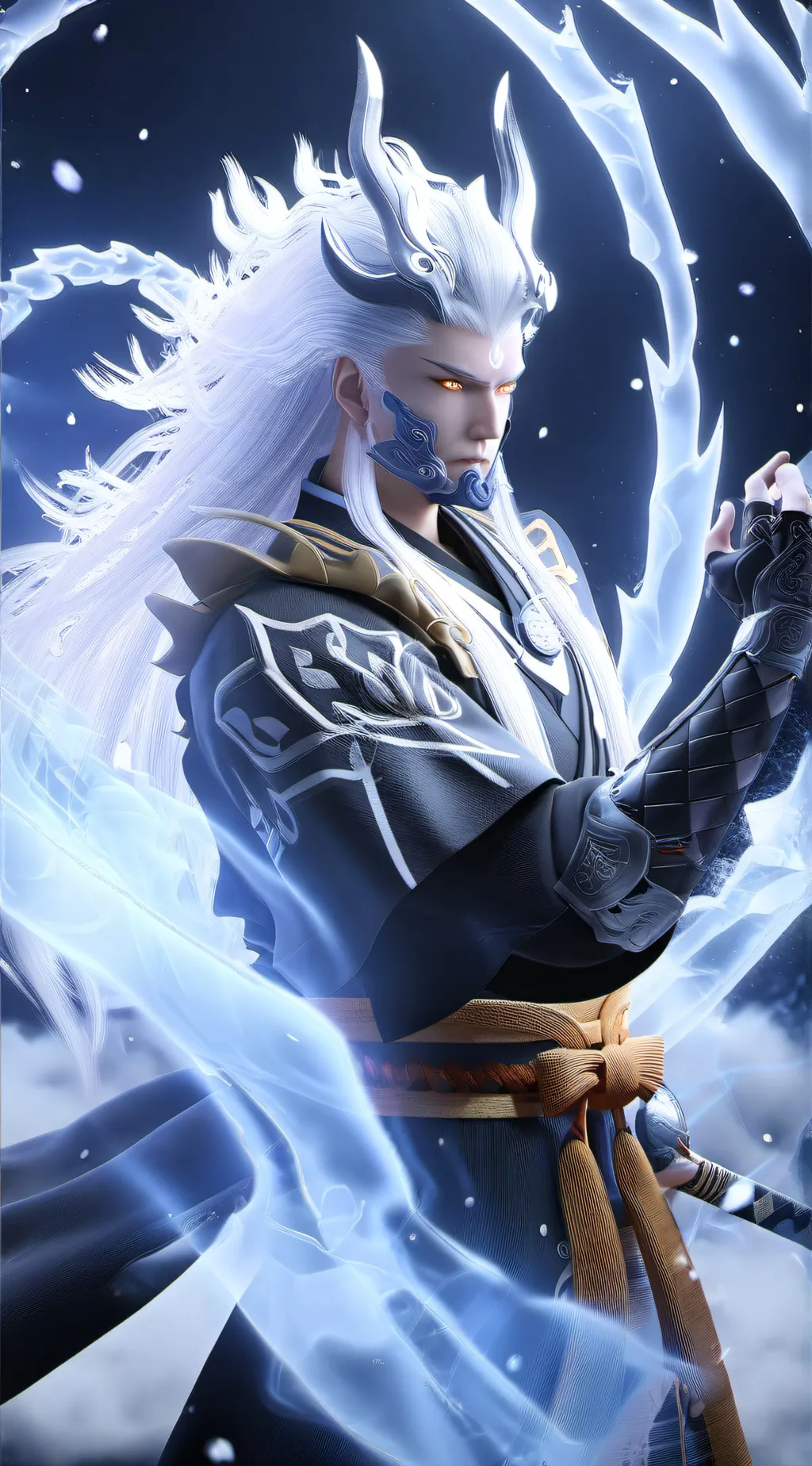 ai character: DragonLord Shinoby background