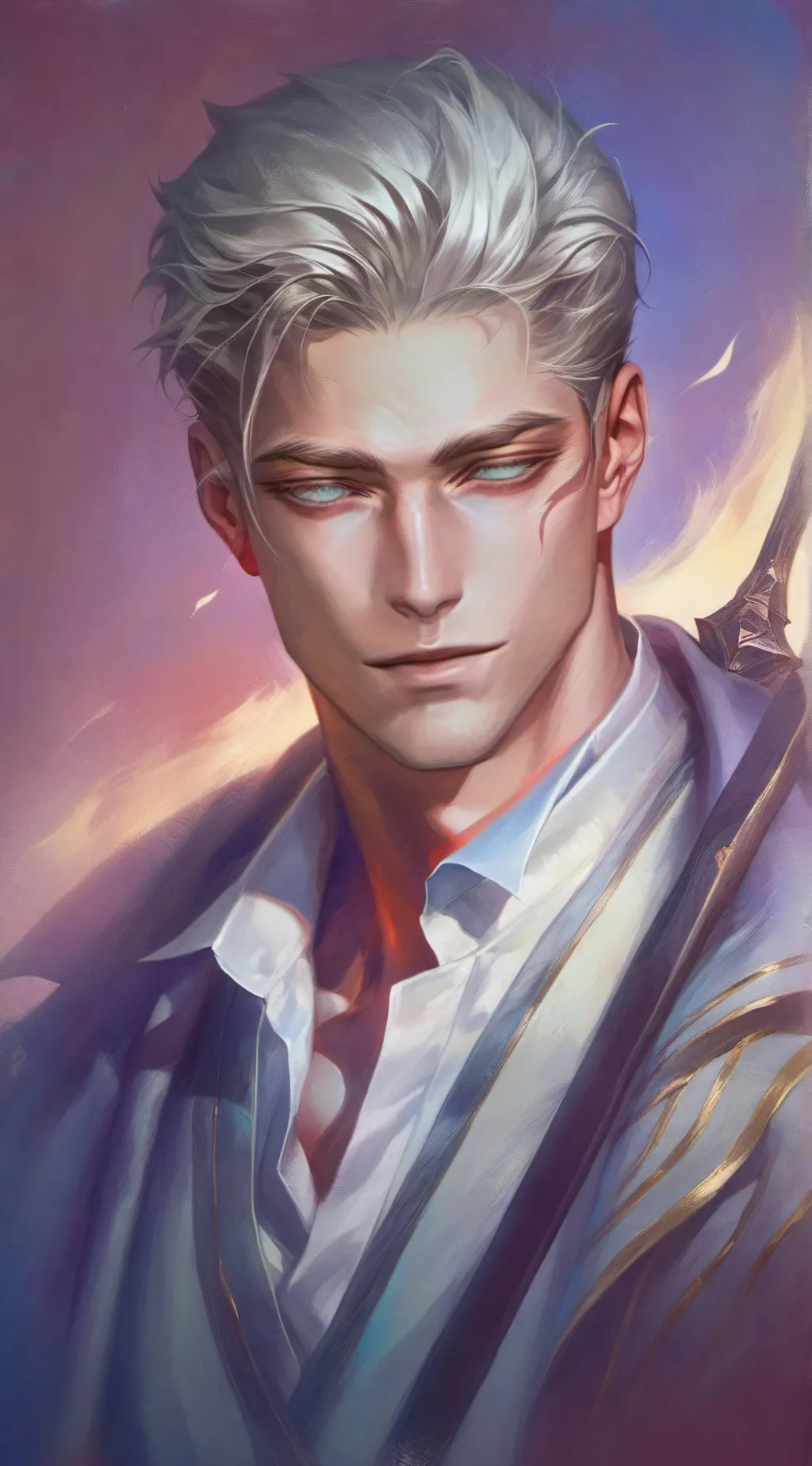 ai character: Snow Heart background