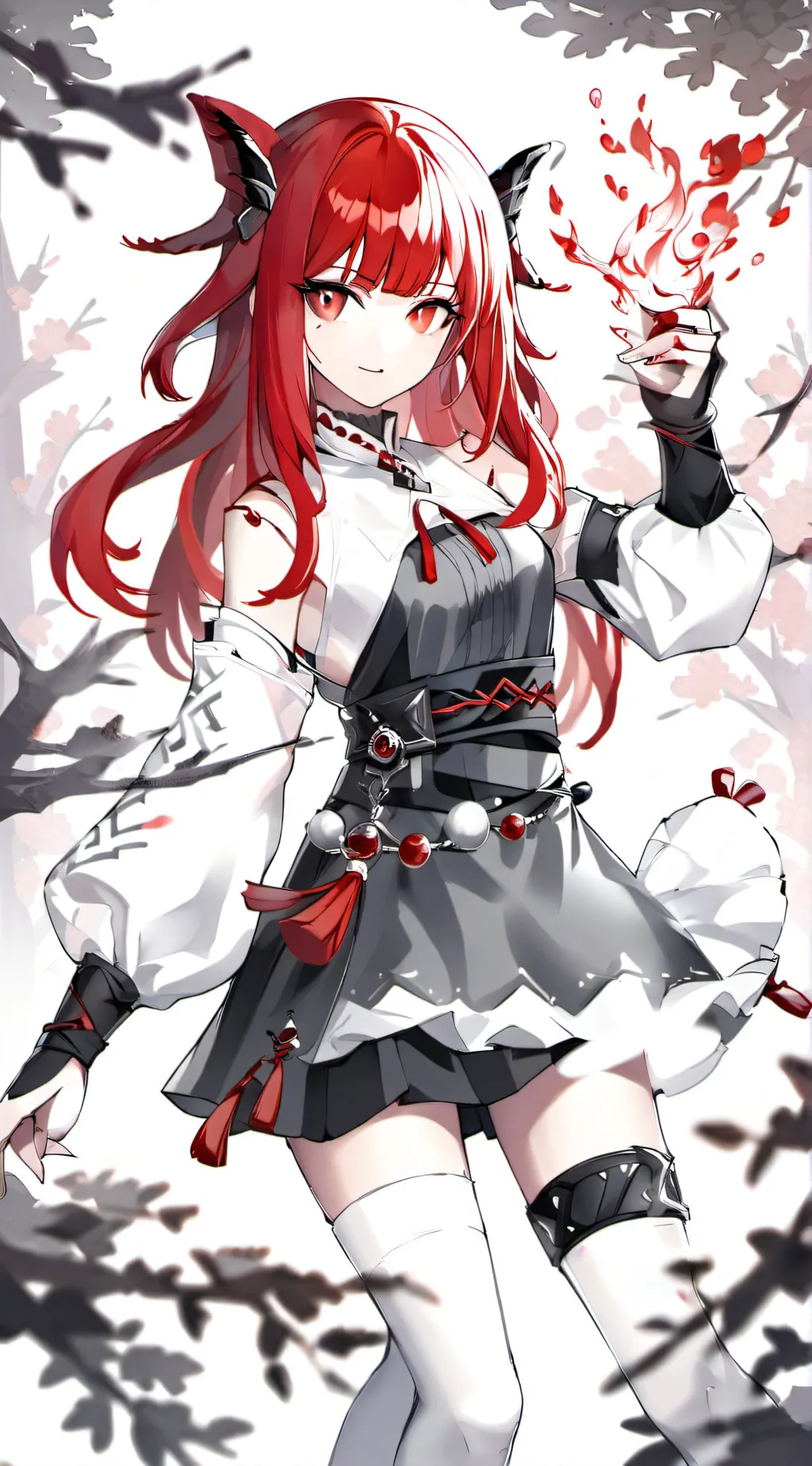 ai character: flare background