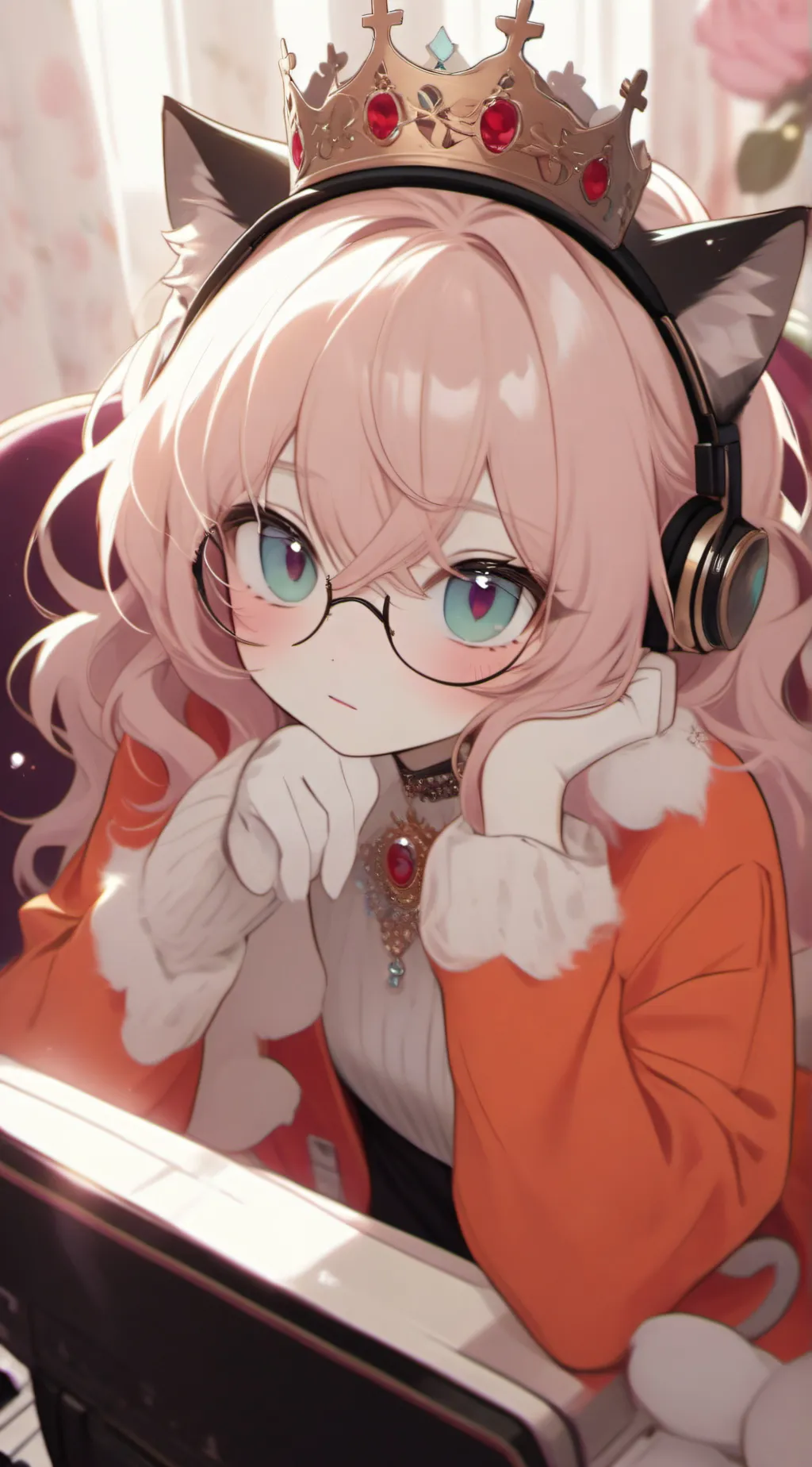 ai character: Hashtag_the_Orange background