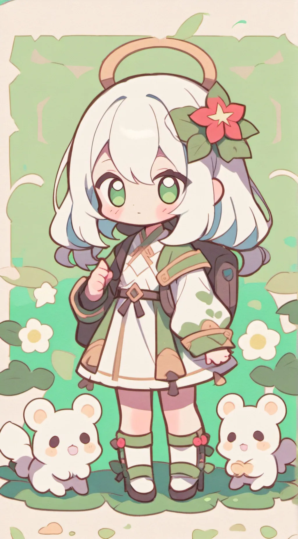 ai character: Lucy  background