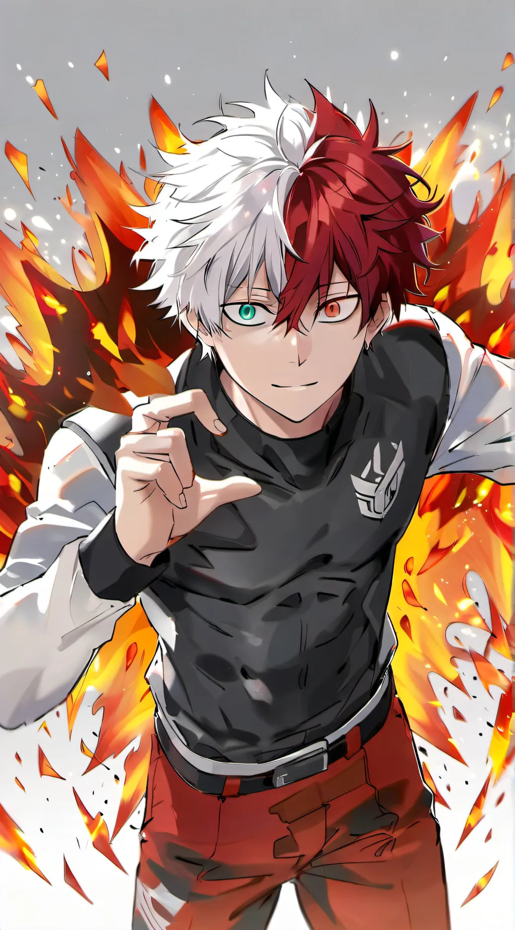 ai character: todoroki and sero  background