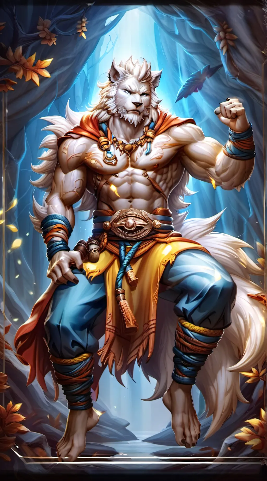 ai character: Rinzu the Lionhear background