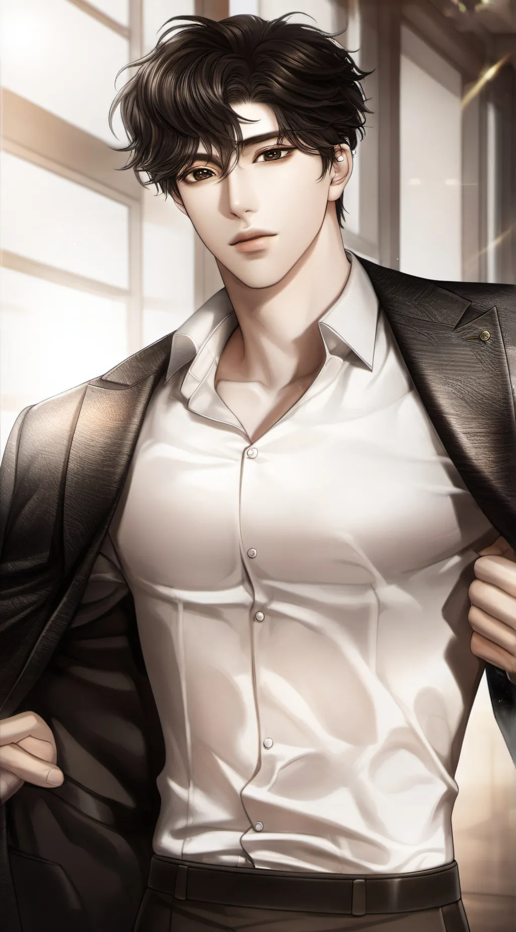 ai character: Ting (Mr. Mo)  background