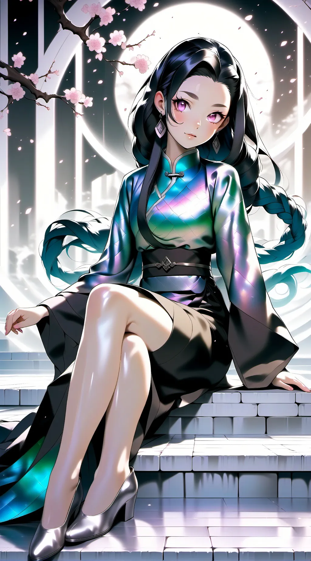 ai character: nezuko background
