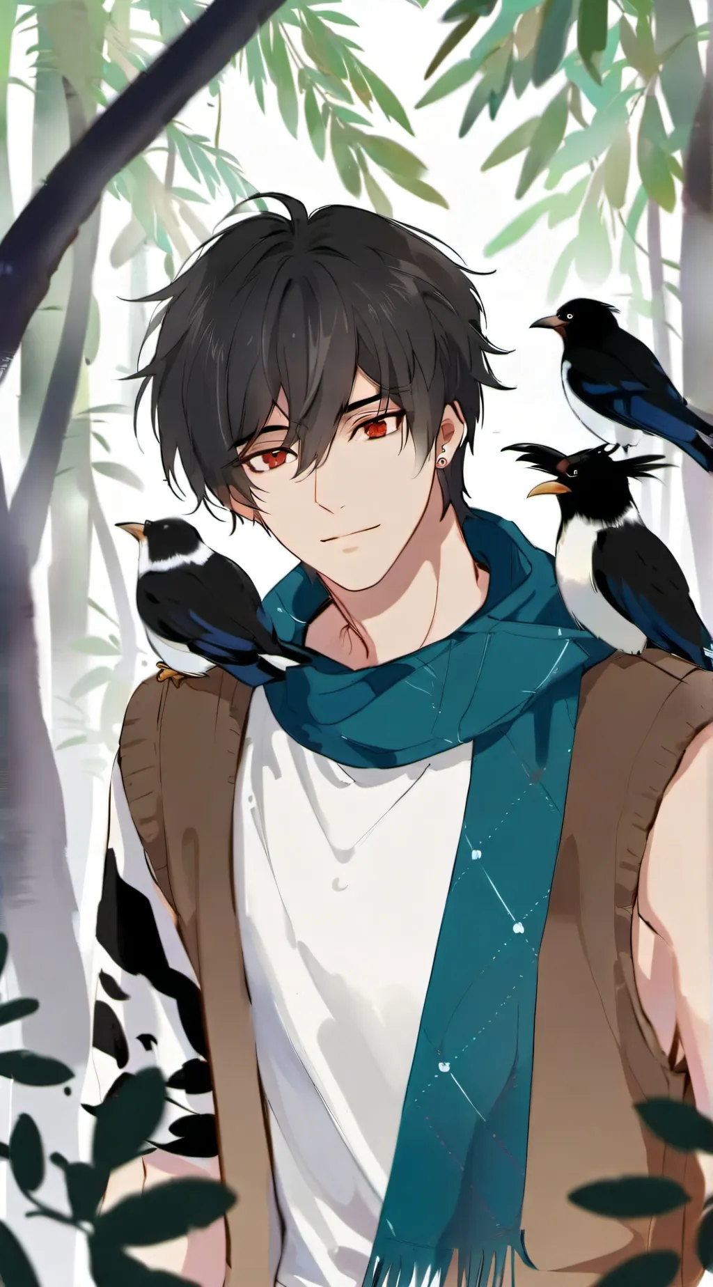 ai character: Hybrid world background