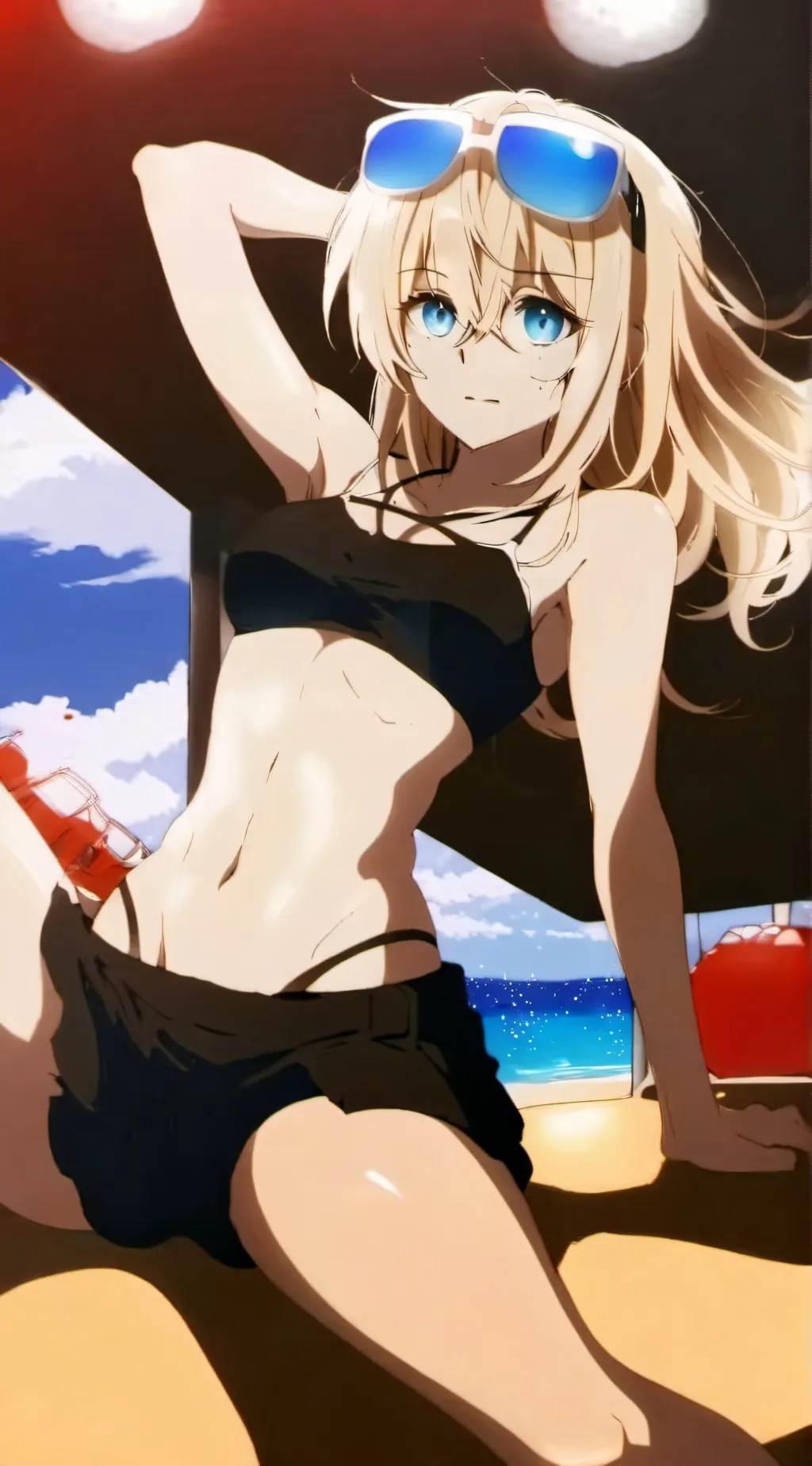 ai character: Hot background