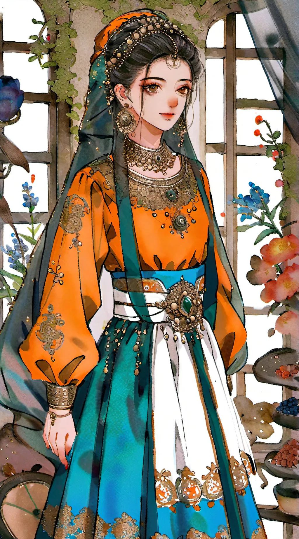 ai character: Мара и Иви background