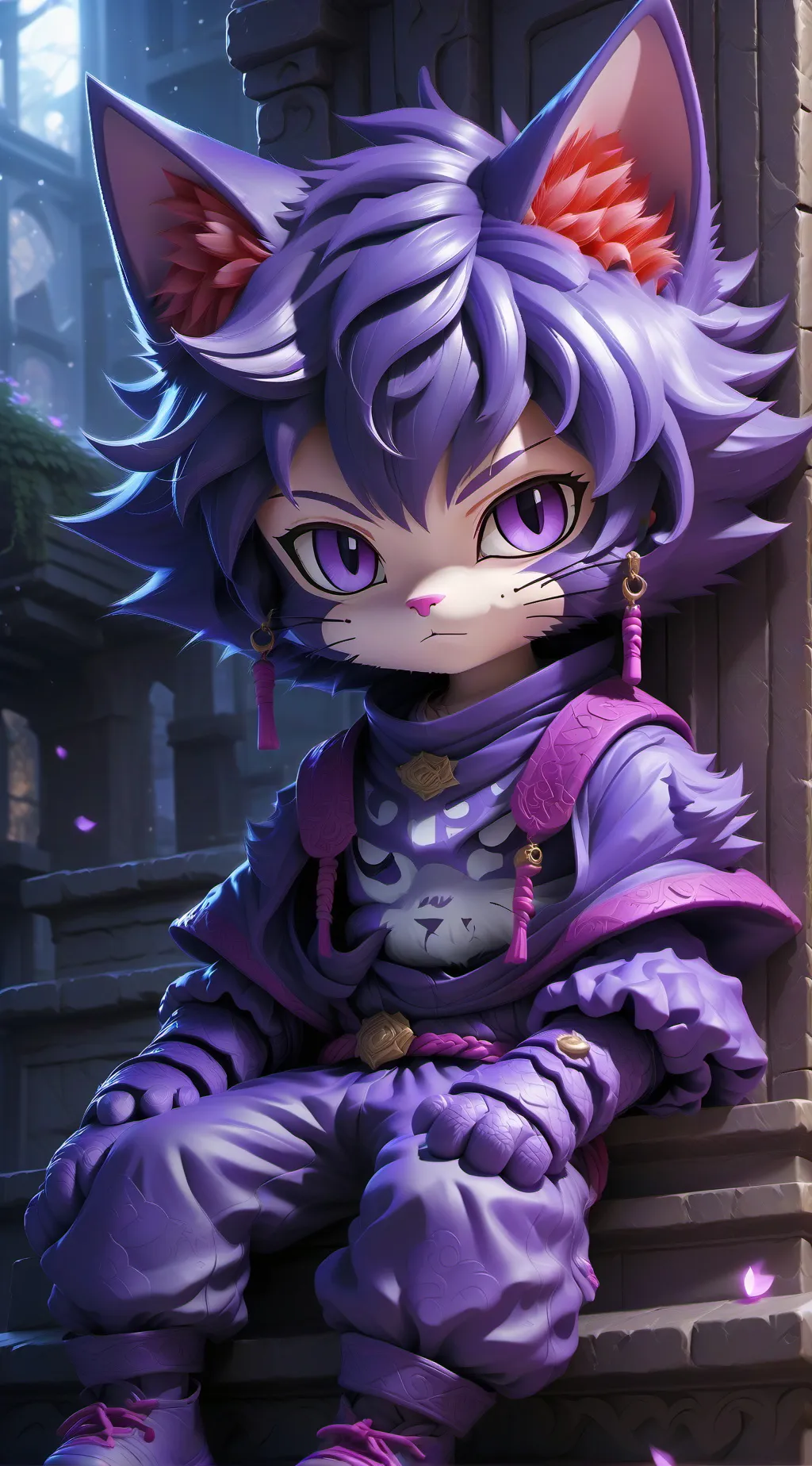 ai character: CatNap  background