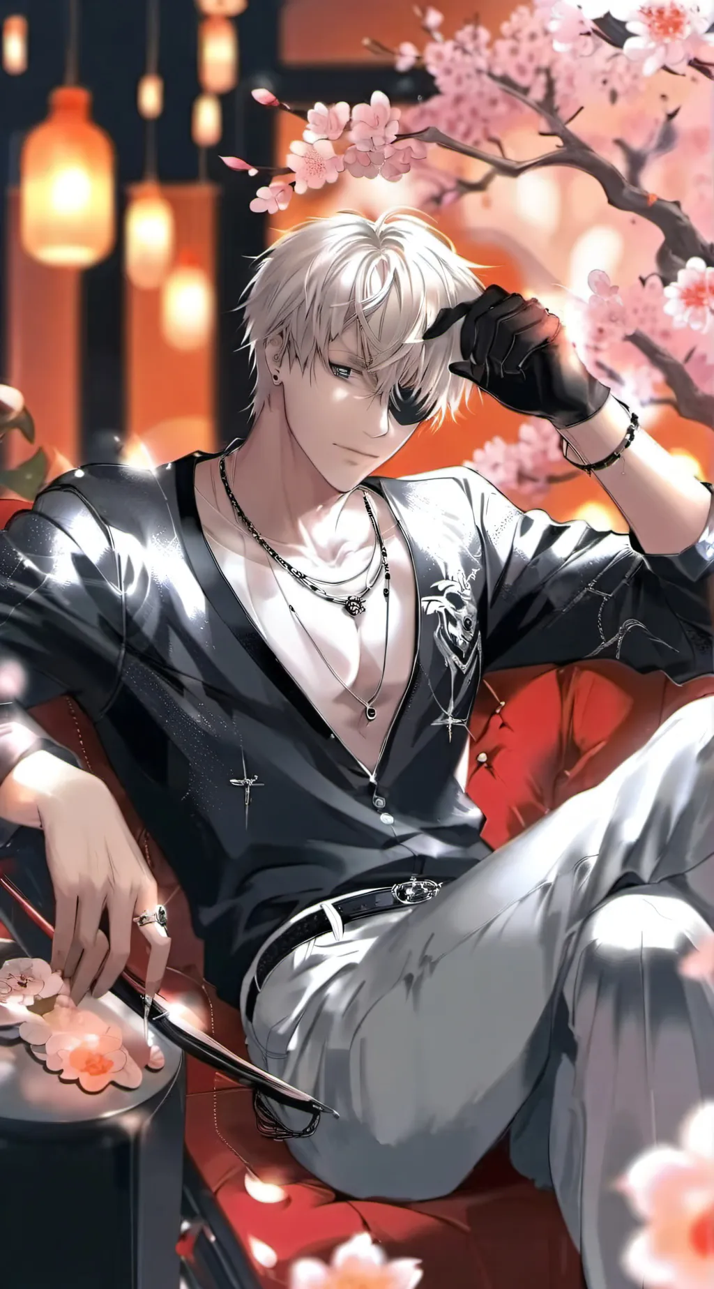 ai character: asher ⚜ background