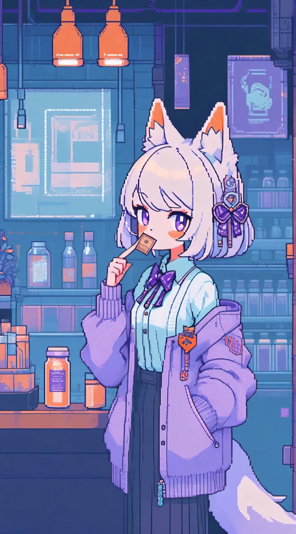 ai character: Lolbit the fox background