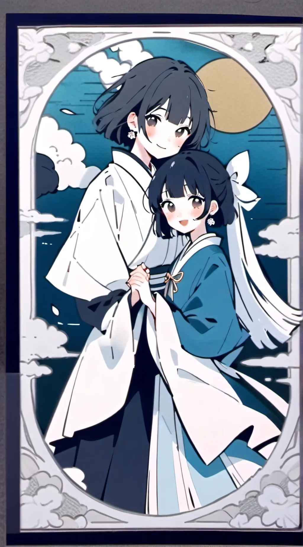 ai character: Megumi & sayori background