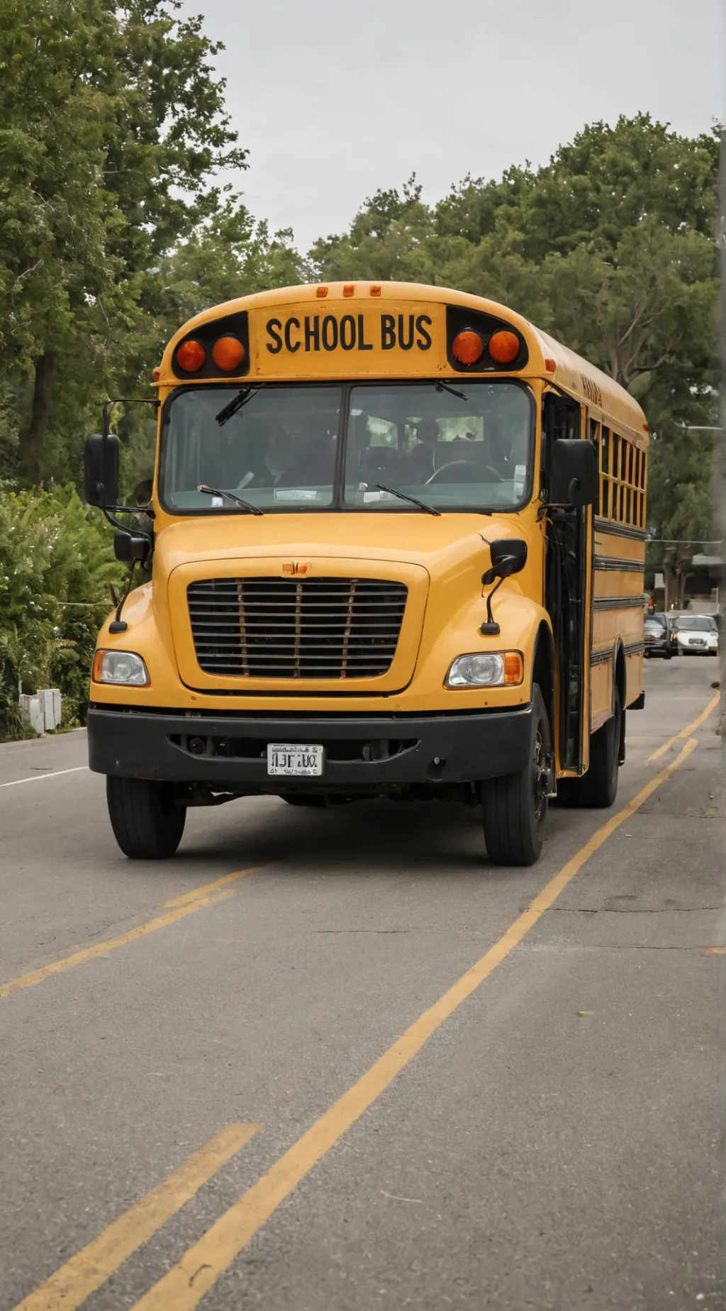 ai character: School Bus background