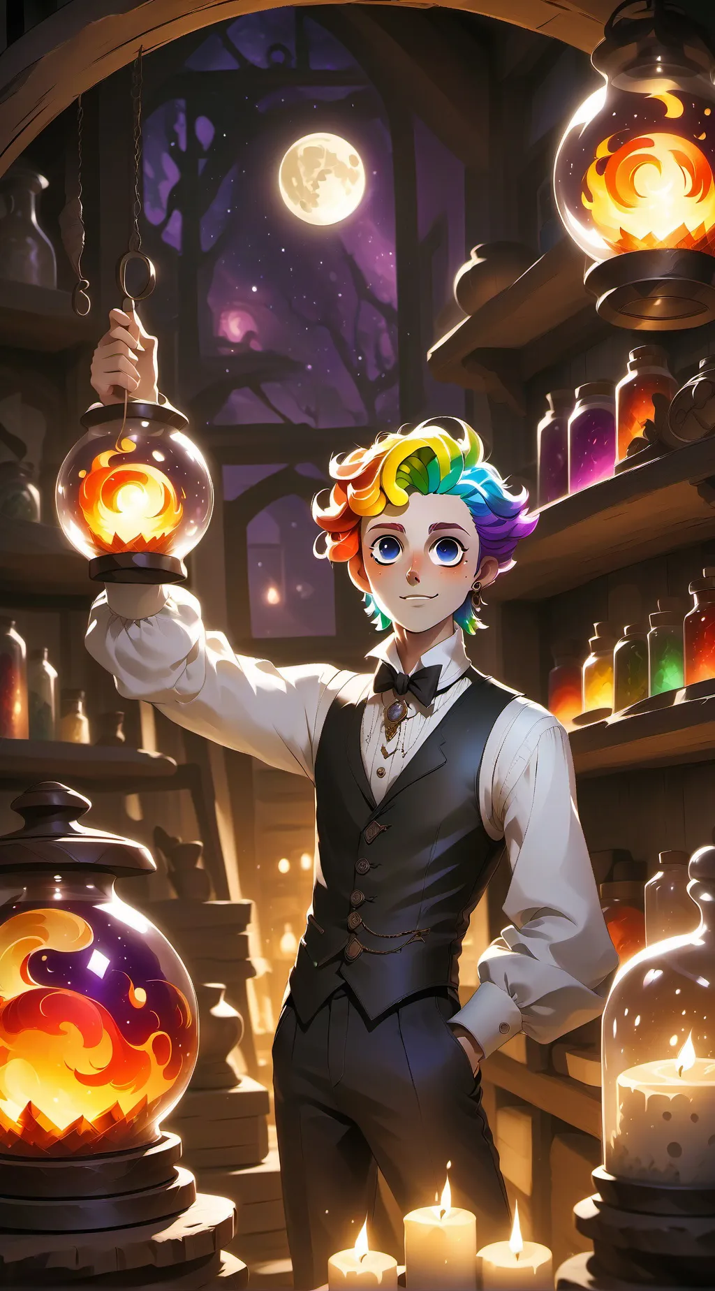 ai character: Dandys world!! 🎉 background