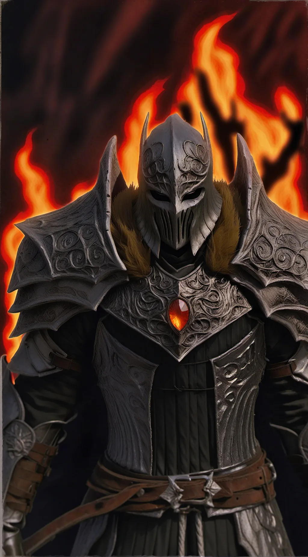 ai character: dark background