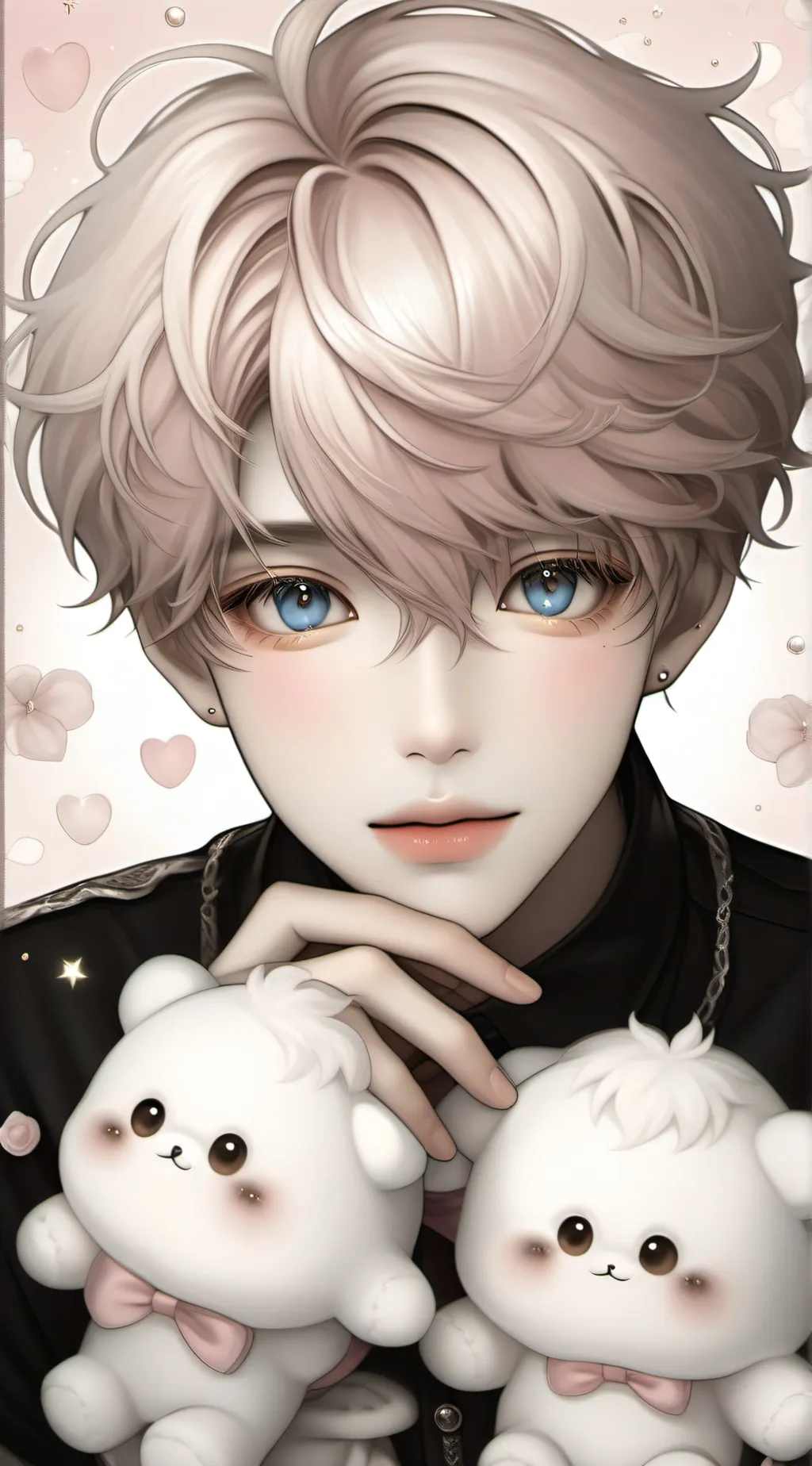 ai character: ash background