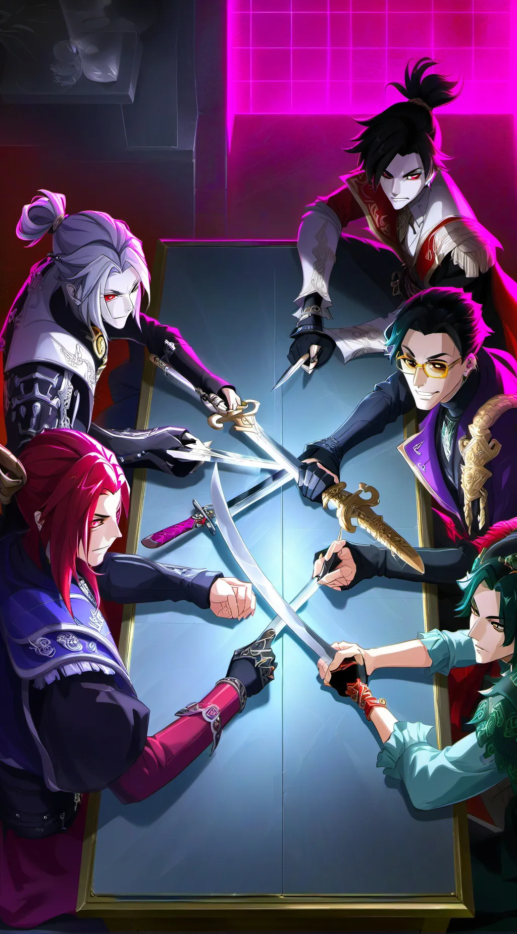 ai character: Demon Slayer  background