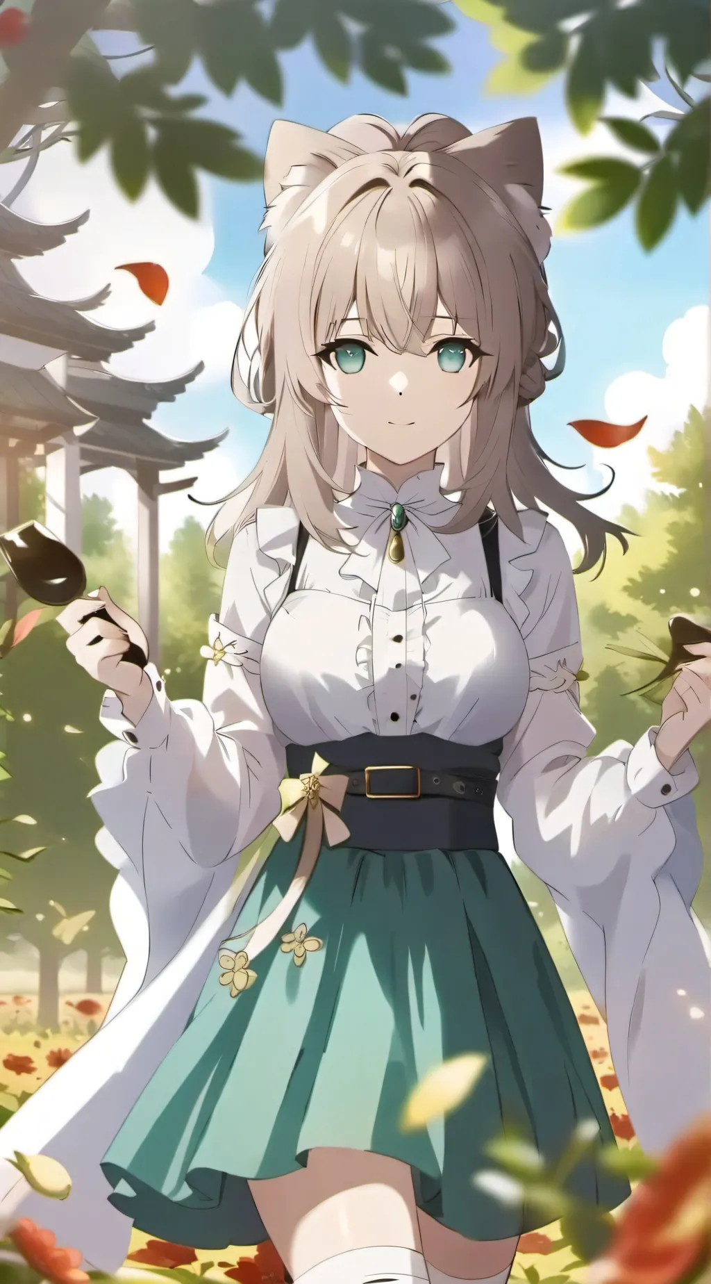 ai character: девушкот background