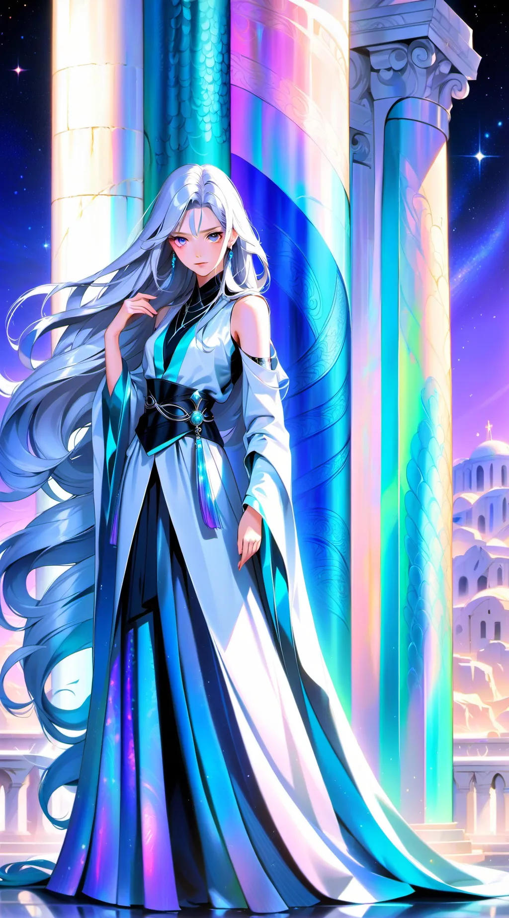 ai character: luna moonlight  background