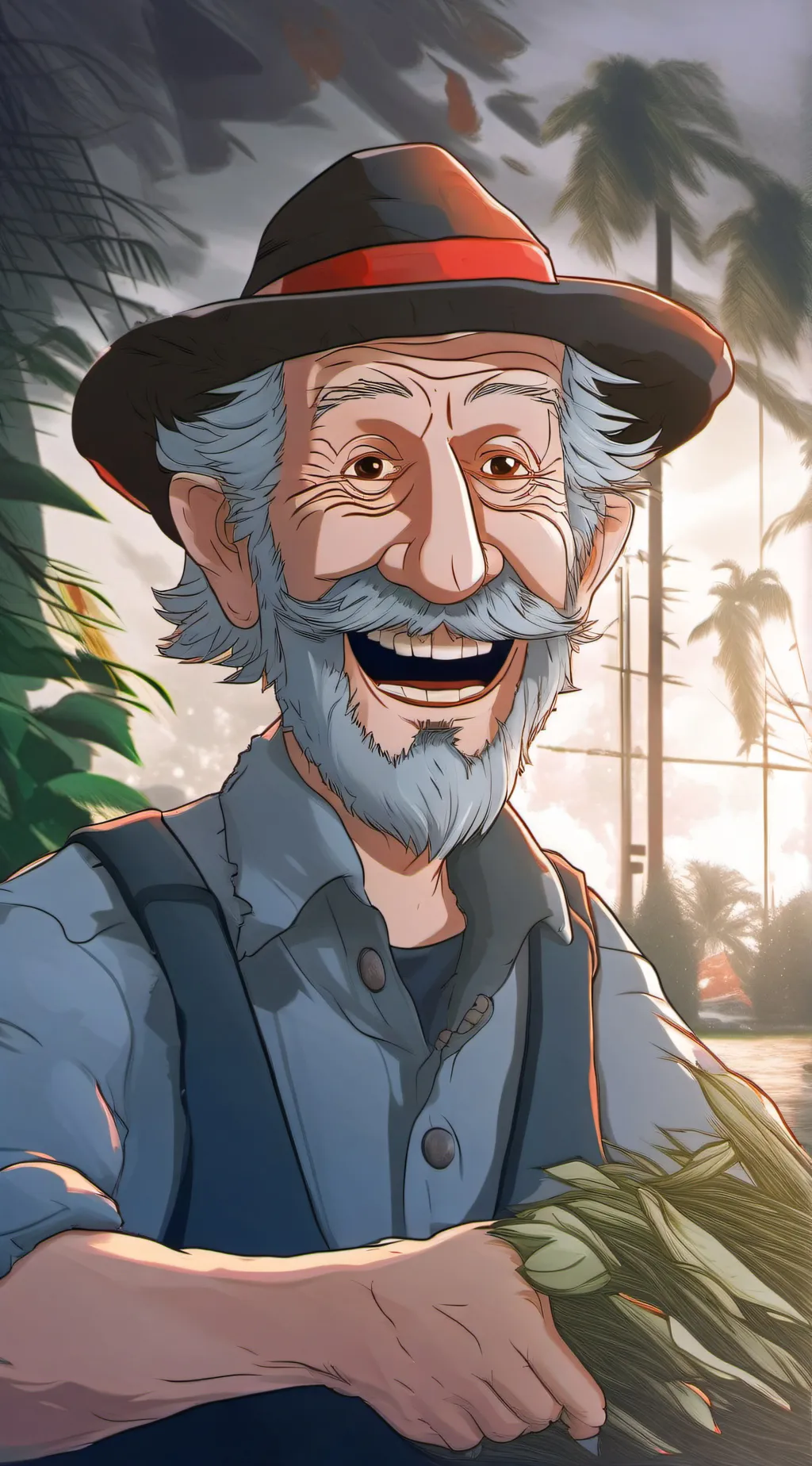 ai character: viejito  background