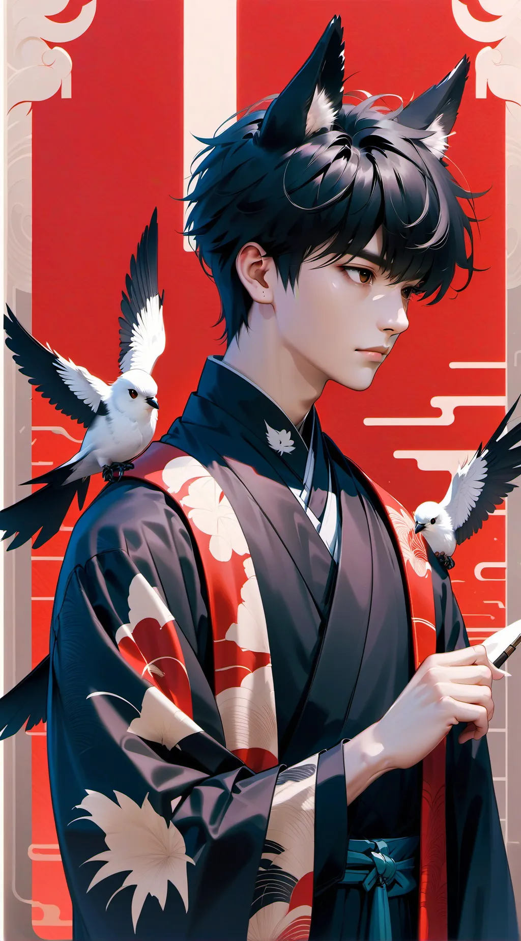 ai character: Focas💙 background