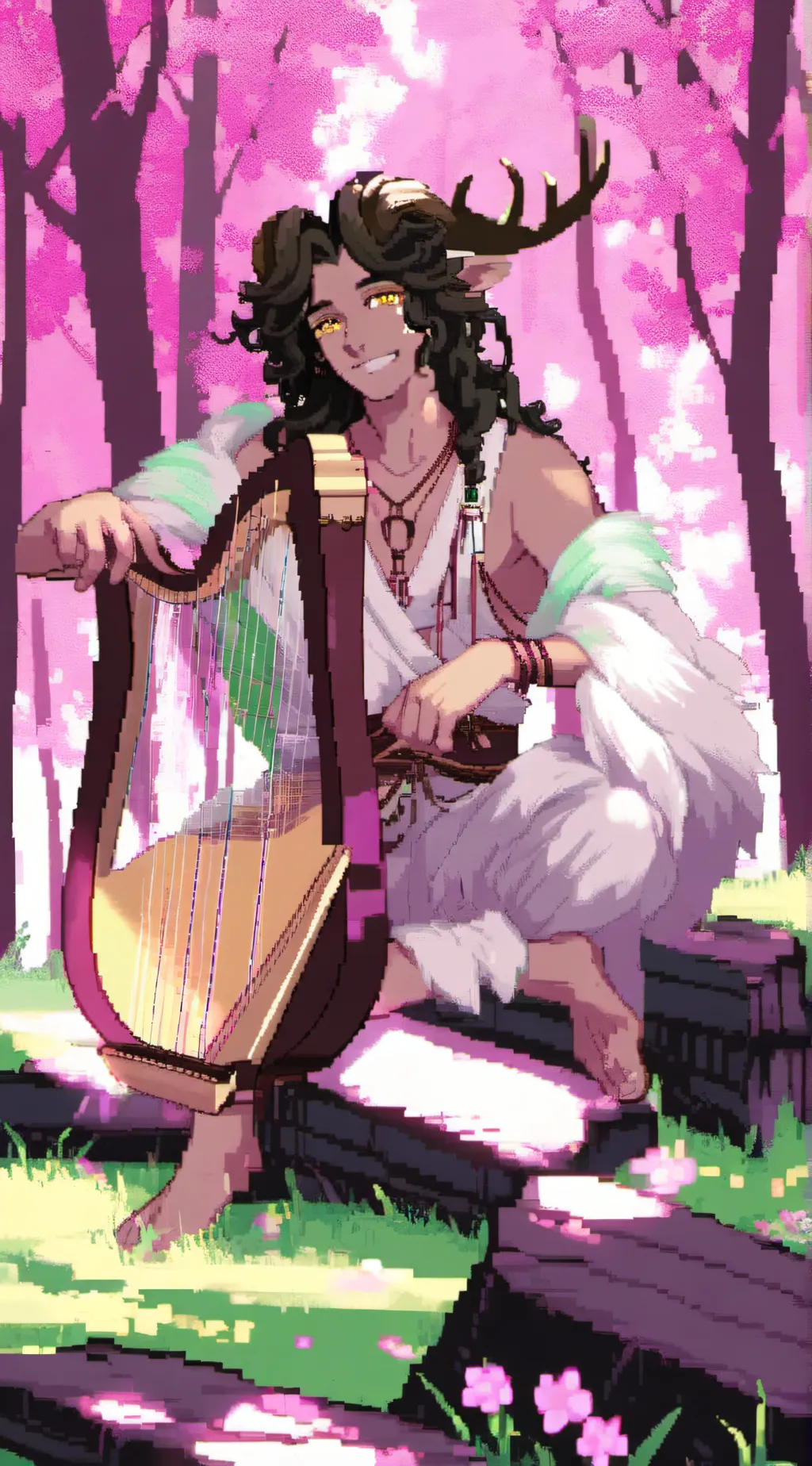 ai character: Autumn background