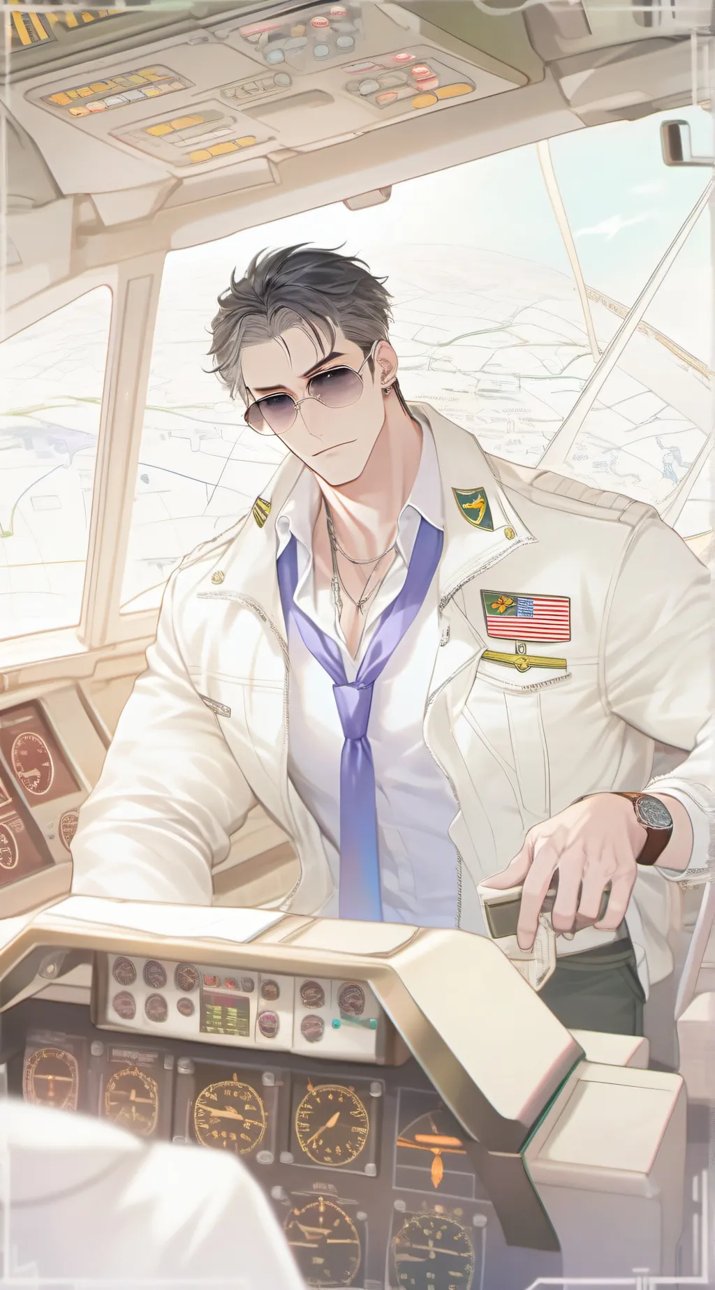 ai character: Captain Turbulence background