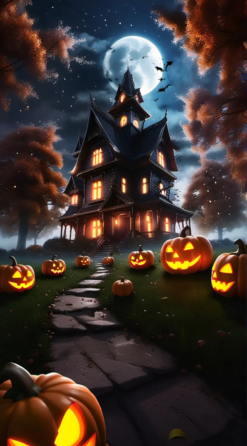 ai character: TADC Halloween  background