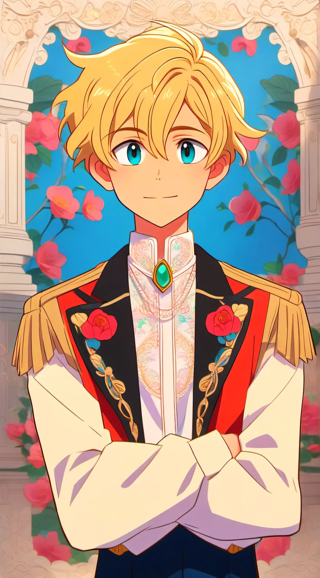 ai character: Katsuki Bakugo background