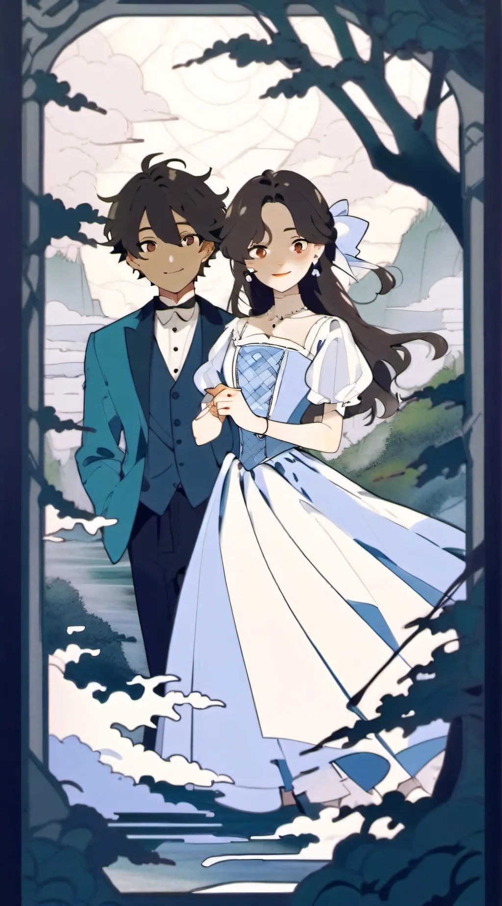 ai character: Avatar x MHA background