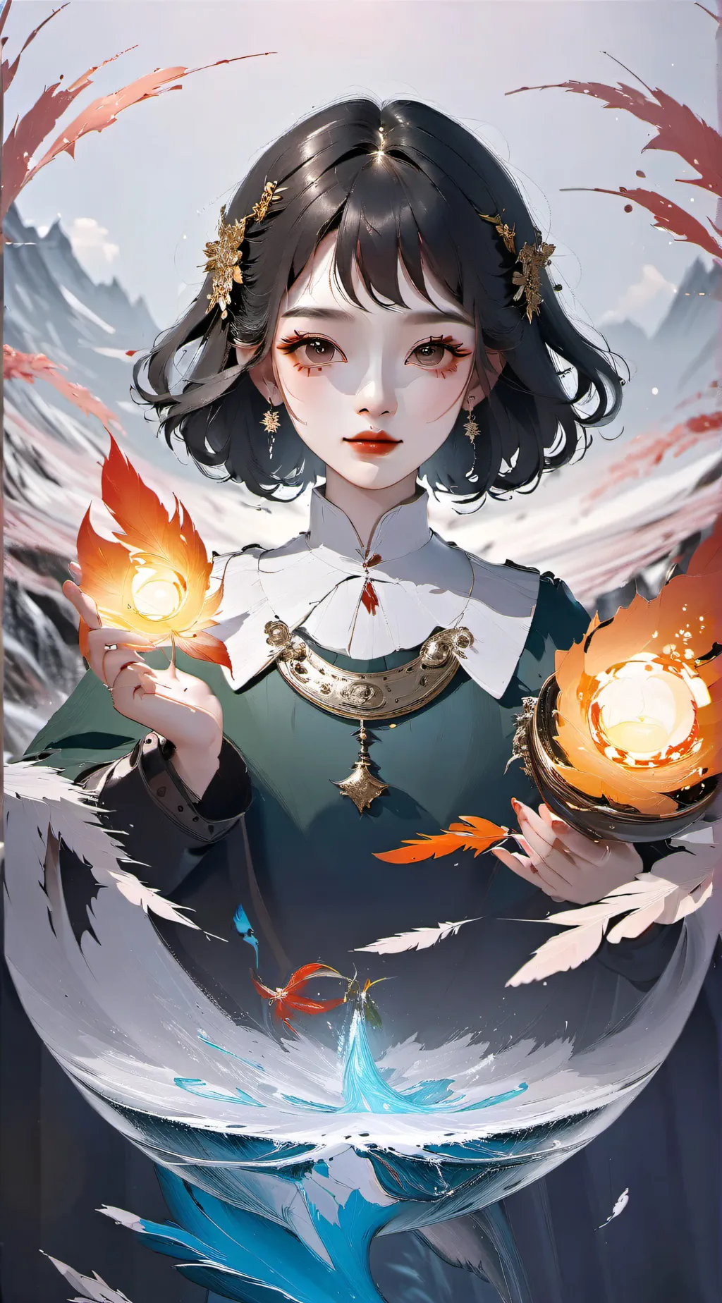 ai character: MHA Hero Gala background