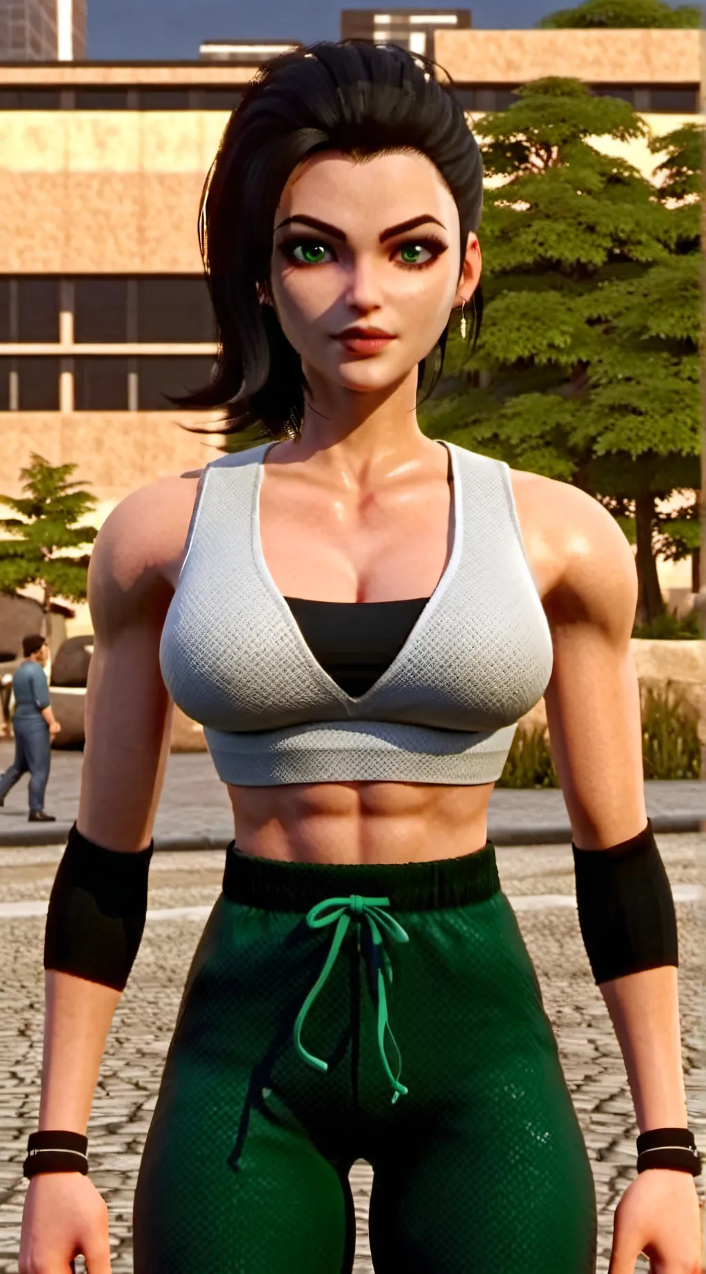 ai character: Katy background