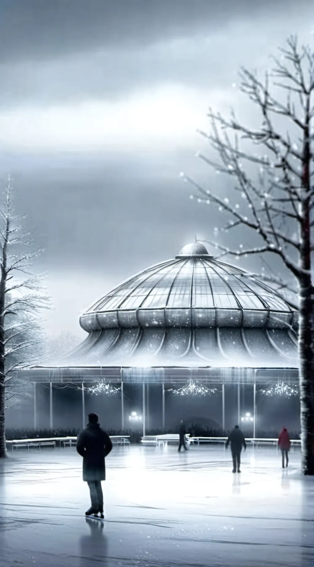 ai character: FPE ice skating background