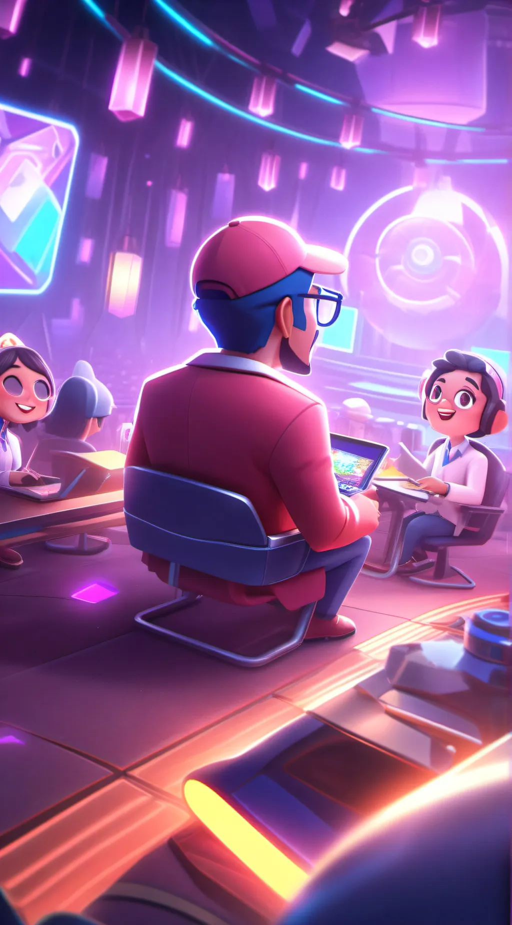 ai character: Bloxburg  background