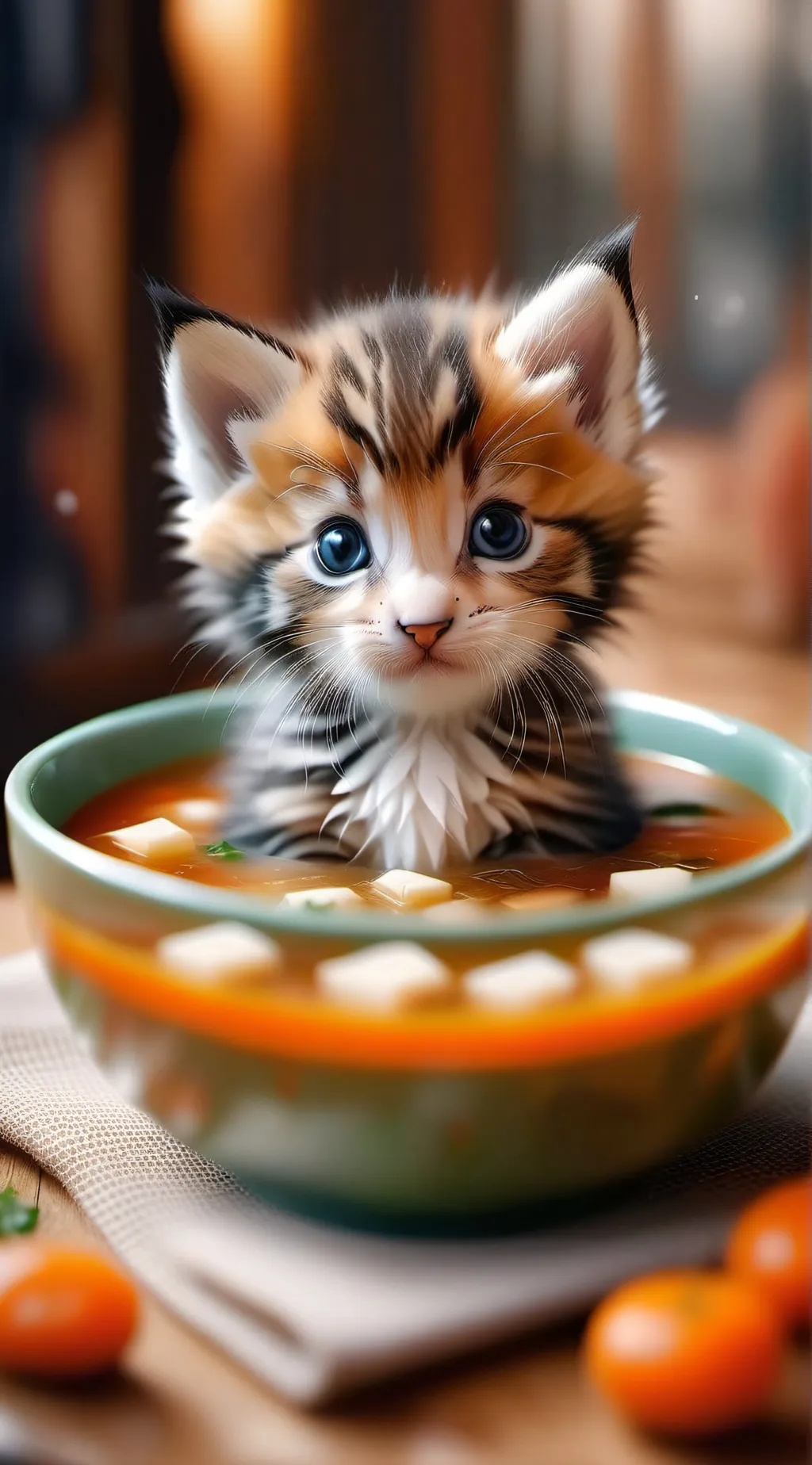 ai character: soup!  background