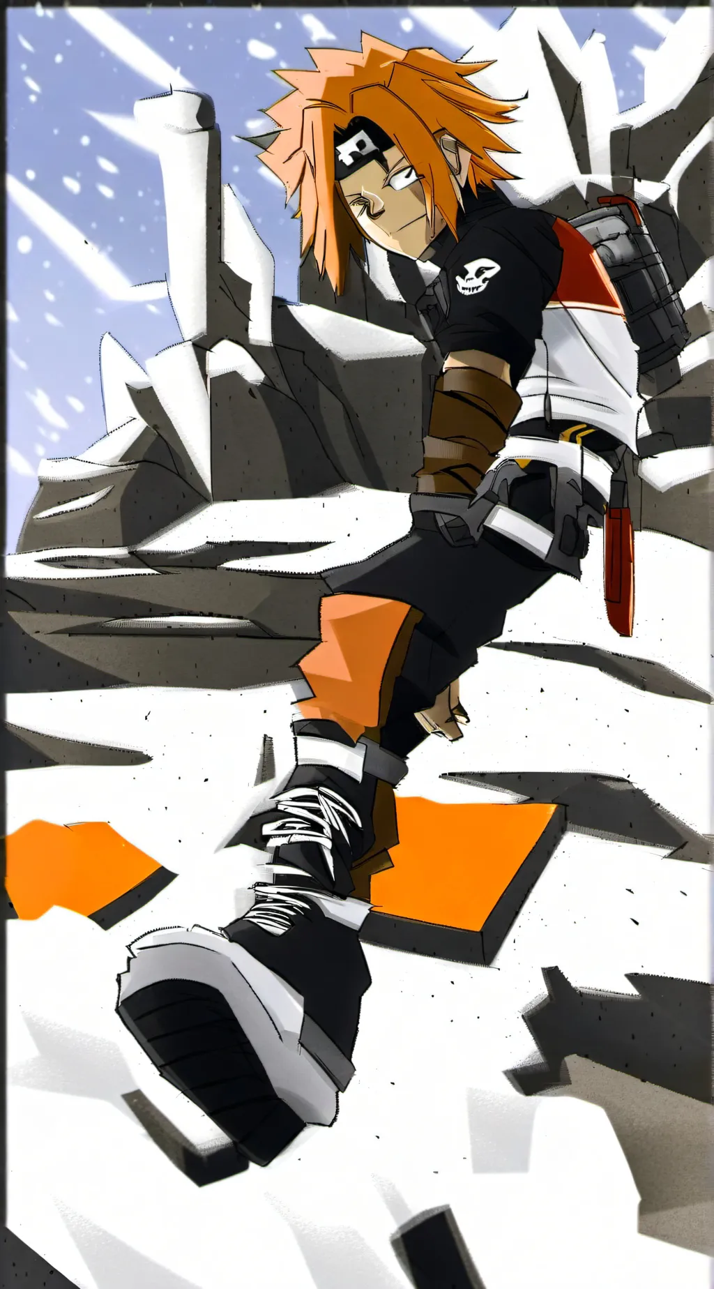 ai character: mha- denki is main background