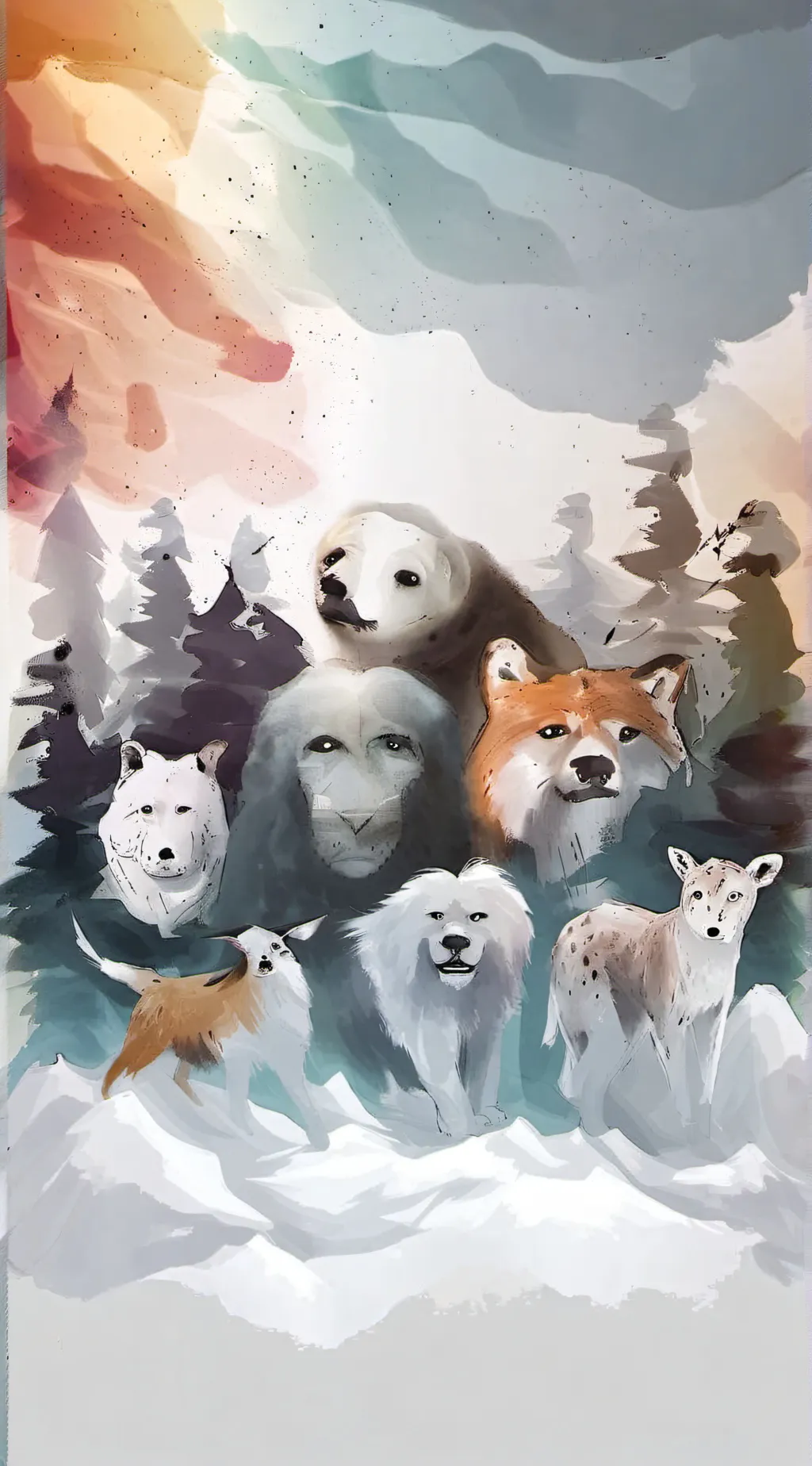 ai character: bluey background