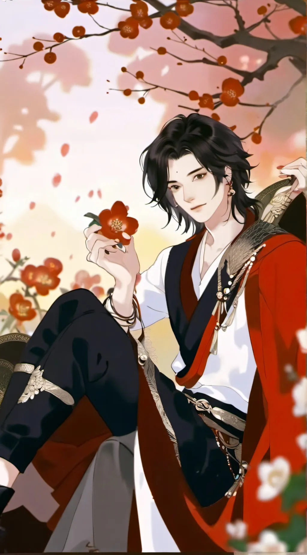 ai character: tie background