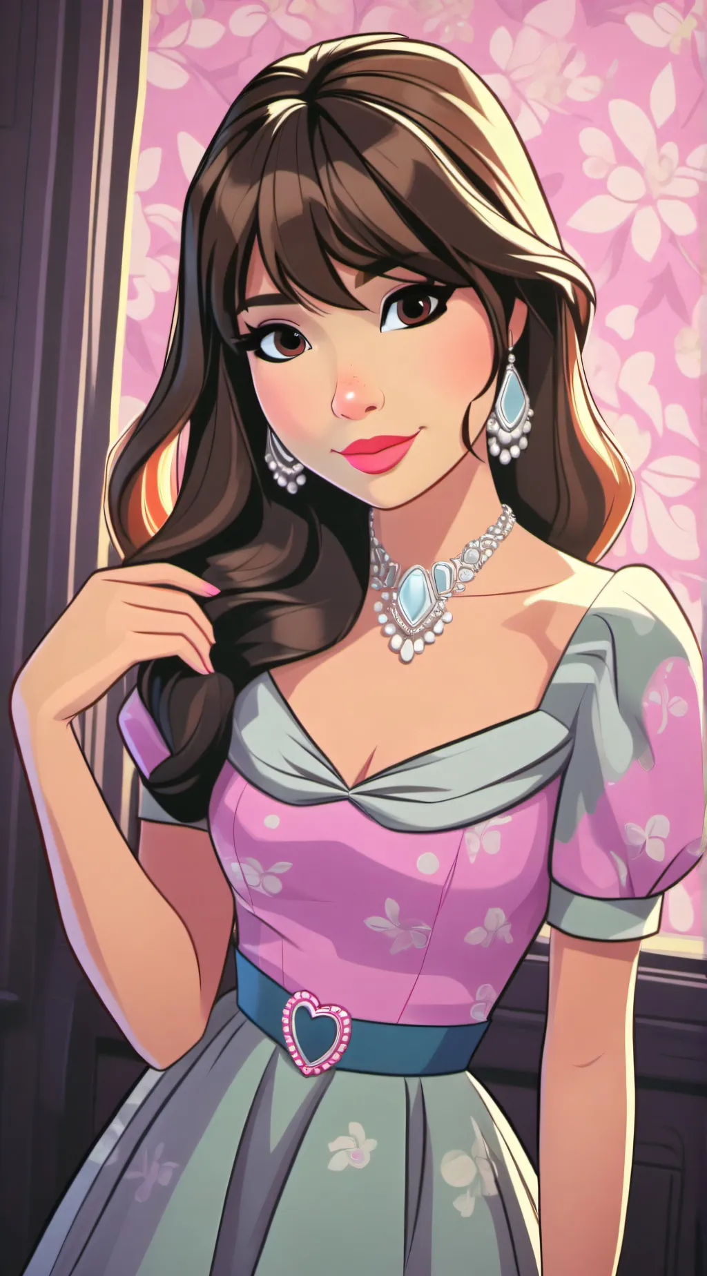 ai character: Summer  background