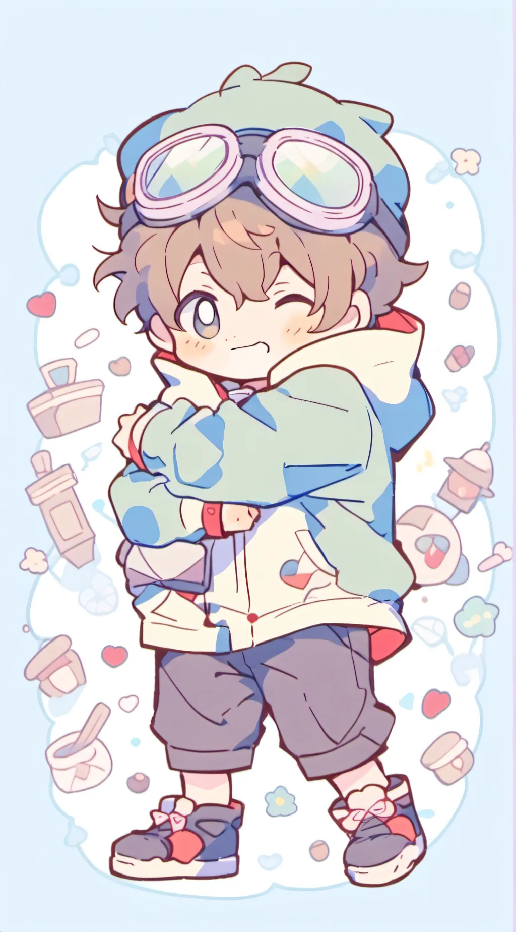 ai character: Cash and nico background