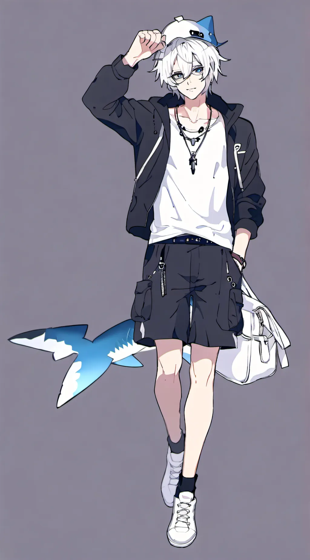 ai character: 🦈Zevoius🦈 background